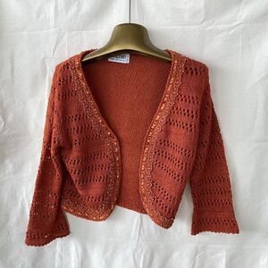 Valenti crochet knit cardigan woman’s medium
